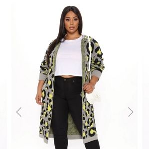Fashion nova  leopard cardigan